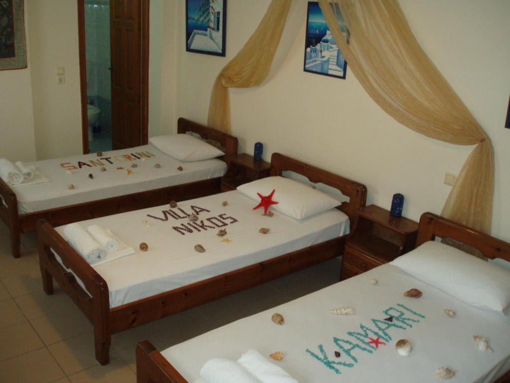 Villa Nikos Karamolegkos Kamari Szoba fotó